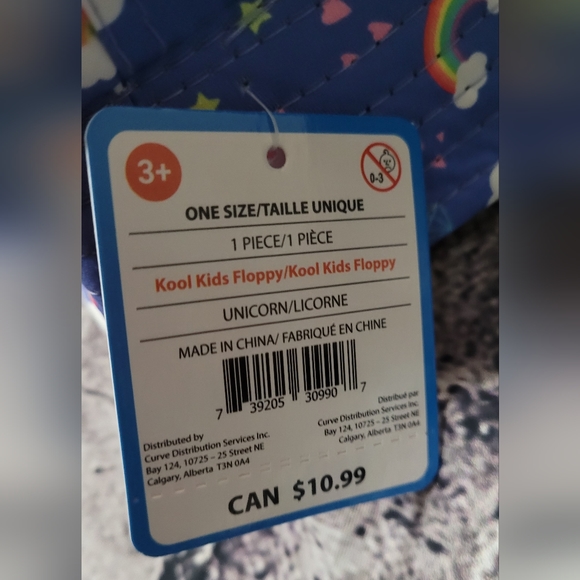 Girls Sol Bucket hat Summer hat floppy Kool kids unicorn print one size 3+ - Picture 6 of 8